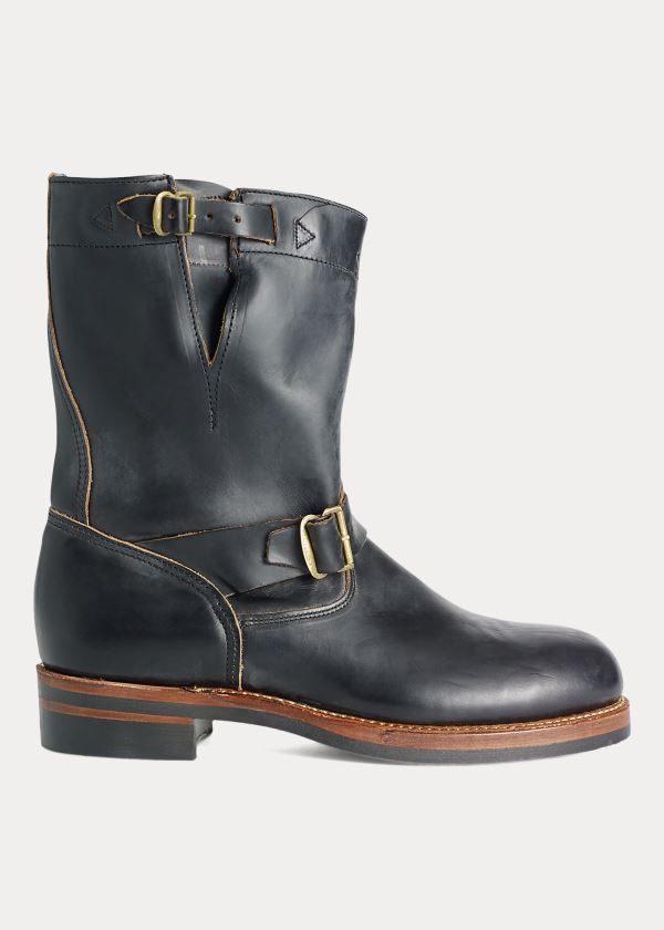 Botas Ralph Lauren Couro Engineer Homem 12475-YZQS